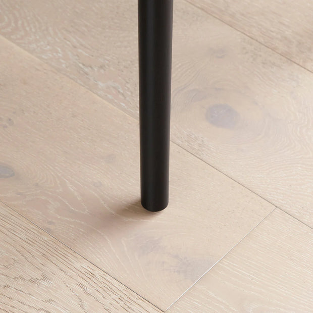 Ivory Dining Chairs - Set of 2 - Black Oak Legs