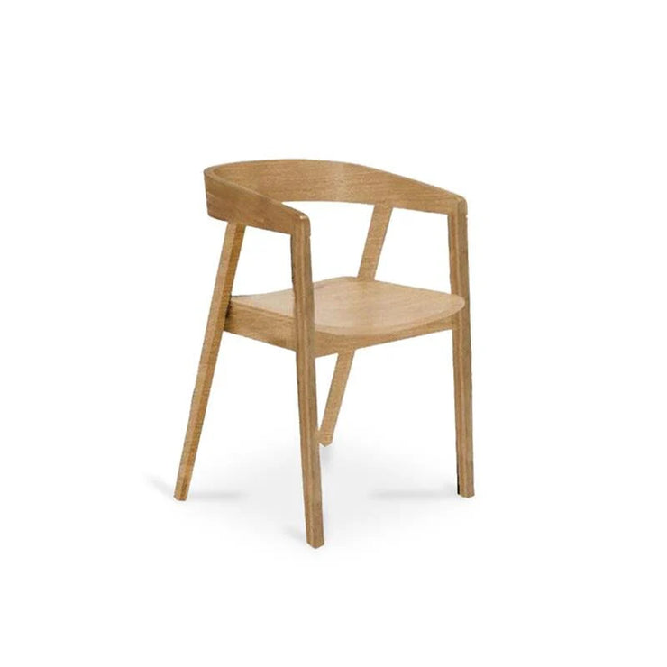 Pale Oak Dining Table Set with Black Legs - 6 Seater - Pale Oak Armchairs